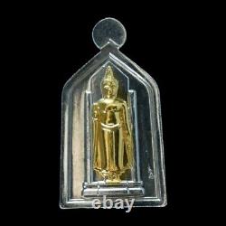 Thai Amulet Phra Buddha Chinnarat Coin Behind Attharot Year 2020 Plated 3 Kasut