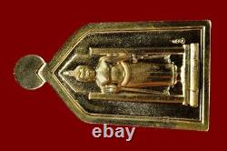 Thai Amulet Phra Buddha Chinnarat Coin Behind Attharot Year 2020 Plated Gold