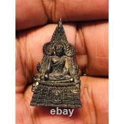 Thai Amulet Phra Buddha Chinnarat Statue Silver Black Phitsanulok Beautiful Rare