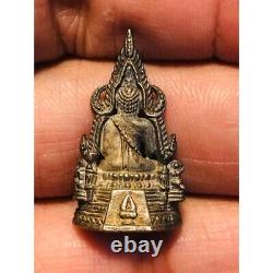 Thai Amulet Phra Buddha Chinnarat Statue Silver Black Phitsanulok Beautiful Rare