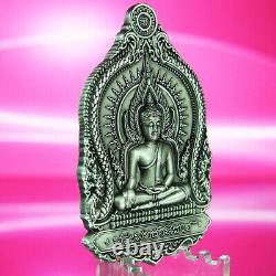 Thai Amulet Phra Buddha Chinnarat Thao Wessuwan Silver LP Pat V. Jakkaphat No. 5/9