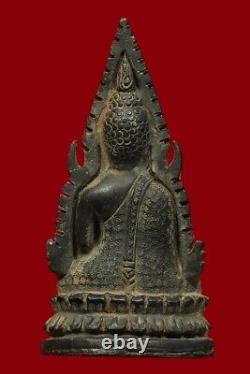 Thai Amulet Phra Buddha Chinnarat Year 1942 Silver Phim Give Away Director Luck