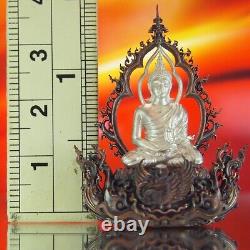 Thai Amulet Phra Buddha Lokutara Pim Yai Nawa/ Real Silver Wat Suthat #14