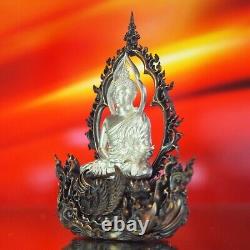 Thai Amulet Phra Buddha Lokutara Pim Yai Nawa/ Real Silver Wat Suthat #14