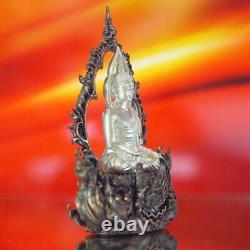 Thai Amulet Phra Buddha Lokutara Pim Yai Nawa/ Real Silver Wat Suthat #14