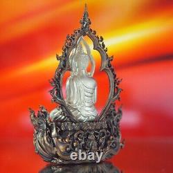 Thai Amulet Phra Buddha Lokutara Pim Yai Nawa/ Real Silver Wat Suthat #14