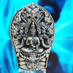 Thai Amulet Phra Buddha PathomNaga Wat Wimuttidham Real Silver BE2561 #20