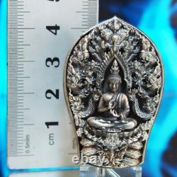 Thai Amulet Phra Buddha PathomNaga Wat Wimuttidham Real Silver BE2561 #20