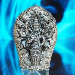 Thai Amulet Phra Buddha PathomNaga Wat Wimuttidham Real Silver BE2561 #20