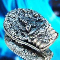 Thai Amulet Phra Buddha PathomNaga Wat Wimuttidham Real Silver BE2561 #20 Thai Amulet Phra Buddha PathomNaga Wat Wimuttidham Real Silver BE2561 #20