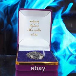 Thai Amulet Phra Buddha PathomNaga Wat Wimuttidham Real Silver BE2561 #20