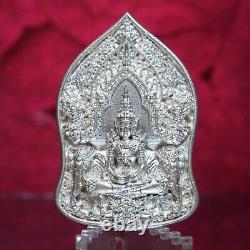 Thai Amulet Phra Khun Paen Buddha Metta Real Silver LP Arkhom BE2562