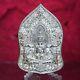 Thai Amulet Phra Khun Paen Buddha Metta Real Silver LP Arkhom BE2562