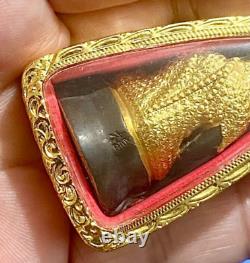 Thai Amulet Phra Kring Paowares Buddha Wat Boworn Niwet Ring Talisman Charm K380