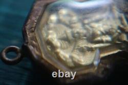 Thai Amulet Phra Naga Prok Coin of Naga Miracle Genuine Buddha Pendant