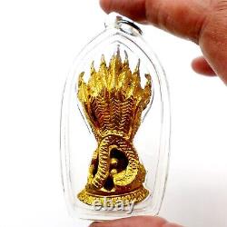 Thai Amulet, Phra Nak Prok, Buddha Protected by 7 Heads Naga Snake