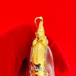 Thai Amulet Phra Nak Prok Thewanakraj Large Pim Buddha 3K Plated Jewelry Wealth