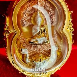 Thai Amulet Phra Nak Prok Thewanakraj Large Pim Buddha 3K Plated Jewelry Wealth