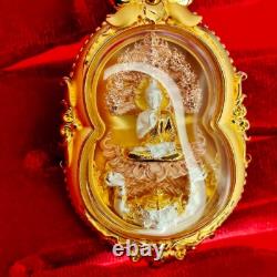 Thai Amulet Phra Nak Prok Thewanakraj Large Pim Buddha 3K Plated Jewelry Wealth