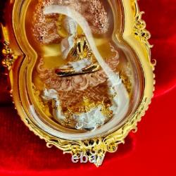 Thai Amulet Phra Nak Prok Thewanakraj Large Pim Buddha 3K Plated Jewelry Wealth