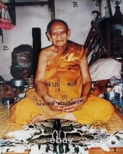 Thai Amulet Phra Phutthakhun Buddha Talisman Cloth LP Hong Bring Good Luck Mercy