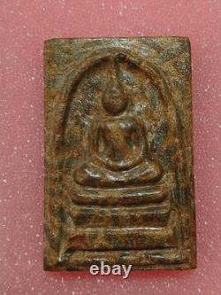 Thai Amulet Phra Somdej Relic rice stone, Yant LP Buddha, Wat Klang Charoen Suk