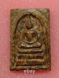 Thai Amulet Phra Somdej Relic rice stone, Yant LP Buddha, Wat Klang Charoen Suk