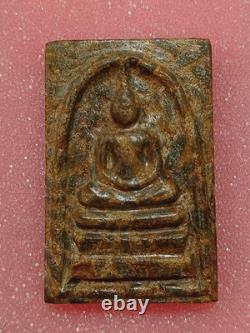 Thai Amulet Phra Somdej Relic rice stone, Yant LP Buddha, Wat Klang Charoen Suk