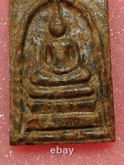Thai Amulet Phra Somdej Relic rice stone, Yant LP Buddha, Wat Klang Charoen Suk