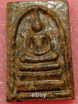 Thai Amulet Phra Somdej Relic rice stone, Yant LP Buddha, Wat Klang Charoen Suk
