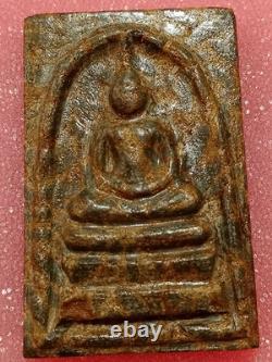 Thai Amulet Phra Somdej Relic rice stone, Yant LP Buddha, Wat Klang Charoen Suk