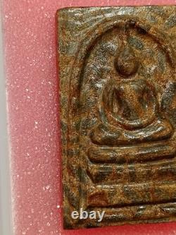 Thai Amulet Phra Somdej Relic rice stone, Yant LP Buddha, Wat Klang Charoen Suk