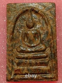 Thai Amulet Phra Somdej Relic rice stone, Yant LP Buddha, Wat Klang Charoen Suk