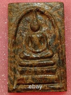 Thai Amulet Phra Somdej Relic rice stone, Yant LP Buddha, Wat Klang Charoen Suk