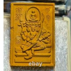 Thai Amulet Rare Buddha Above Brahma Luang Pu Mahasila Terracotta Luck Wealth