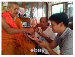 Thai Amulet Rare Holy water bowl Buddha Old Pho Than Phrom Wat ban suan B. E 2555