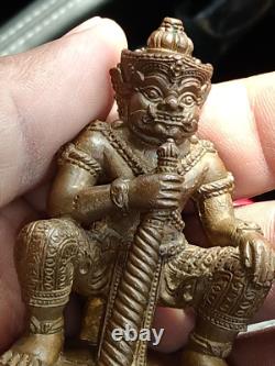 Thai Amulet Thao Wessuwan Gold Slate 660 Year Model Udmuansan Buddha Chinnarat