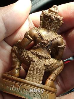 Thai Amulet Thao Wessuwan Gold Slate 660 Year Model Udmuansan Buddha Chinnarat