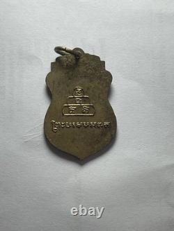 Thai Amulet Wat Phu Khao Thong Temple Buddha Shield Pendant Vintage