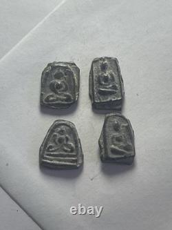 Thai Amulets Phra Somdej Mini Metal Buddha Antique Style4