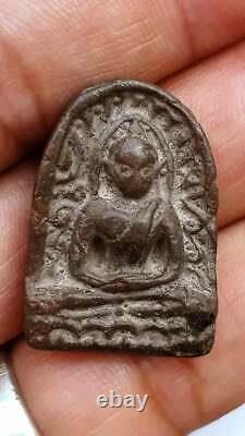 Thai Ancient Amulet Buddha Phra Sum Kor Kru Kamphaeng Phet Good Holy For Lucky