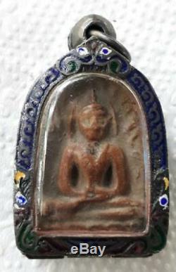 Thai Ancient Amulet Phra Sum Kor Kru Kamphaeng Phet Buddha Good Holy For Lucky