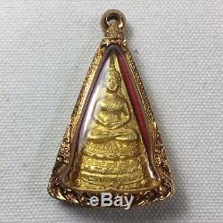 Thai Antique Masterpiece 16-17th Century Amulet 24K Gold Buddha Exquisitely Rare