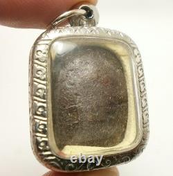 Thai Blessed Amulet Pidta Close Eye Buddha Lp Boon Life Protection Power Pendant