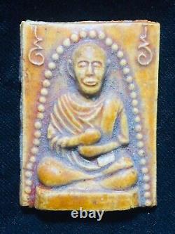 Thai Buddha Amulet Certificate Phra Somdej Toh Bless By Lp Tim Be2514 (1971)