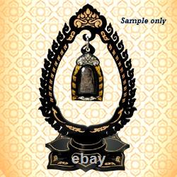 Thai Buddha Amulet Display, Altar, Black Acrylic Thai Pattern Amulet Hanger 6 Pc