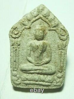 Thai Buddha Amulet Genuine Antique Old Rare Phra Khun Pean Lp Tim Be 2515