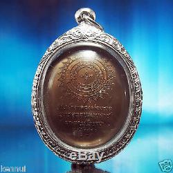 Thai Buddha Amulet LP Tuad Nang Phan V. 1 Bronze Egg-shape Coin Buddha Utthayan