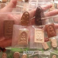 Thai Buddha Amulet Lot 120Pcs Mixed Herb-Clay Somdej Pidta Khunpaen 1,323 Grams