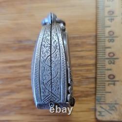Thai Buddha Amulet Lp In Handmade Real Silver Case